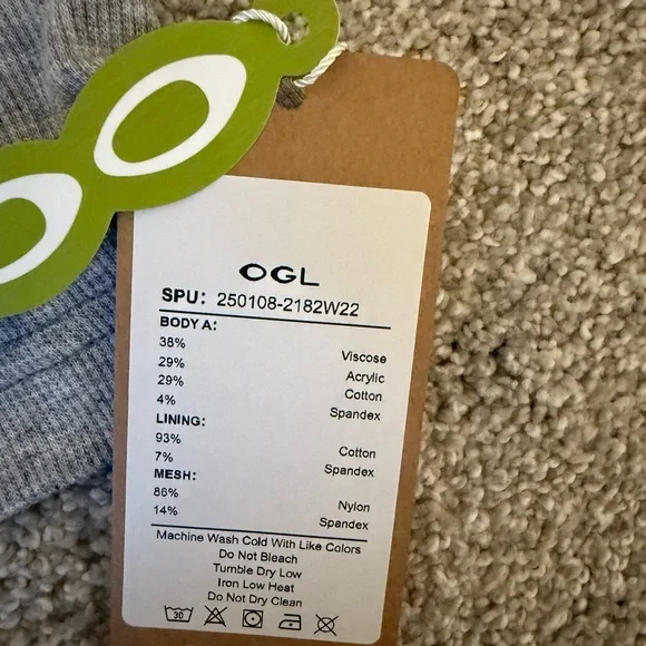 Ogl Stretchy V-neck Cotton New Airy Brami Tank - Heather Grey Small New - Picture 6 of 9